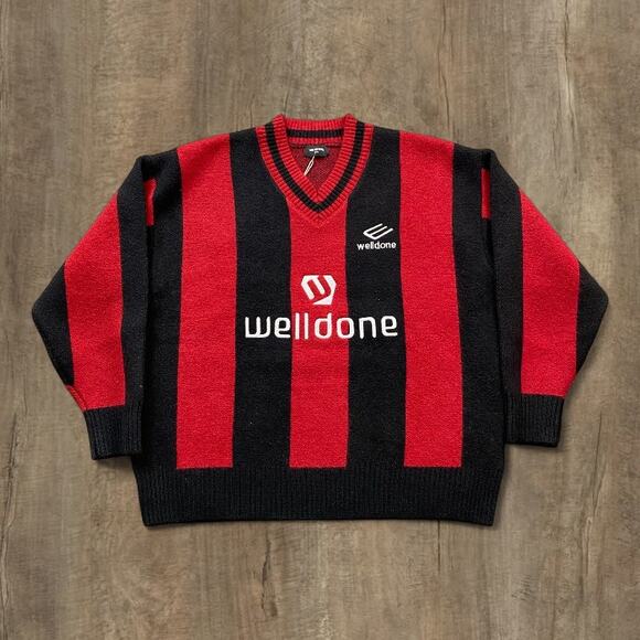We11done Red Sweatshirt
